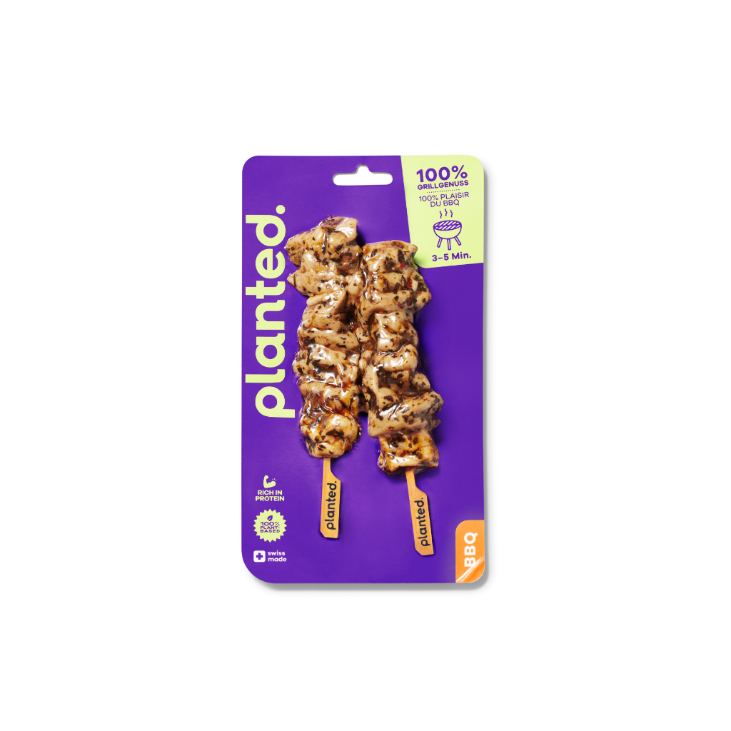 Foodtech start-up Planted launches vegetable barbecue skewers on the market